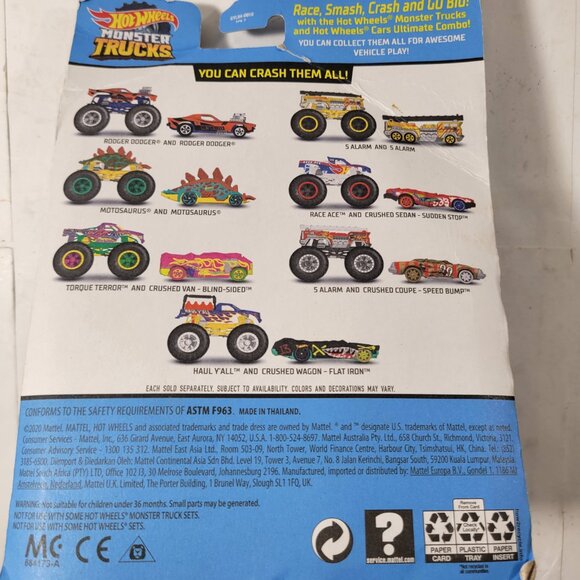 Hot Wheels Monster Trucks - Rodger Dodger and Rodger Dodger Car -- ITEM #1562 - Picture 2 of 2